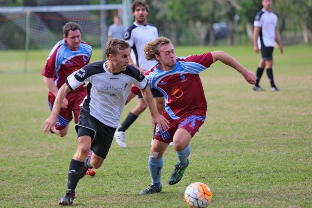 Midfielder Lachlan Dewar drove the Byron attack from the opening.