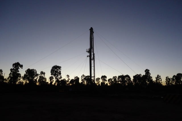 CSG drill rig, Pilliga Forest, July 2011. Photo Lock the Gate Alliance / Flickr.com
