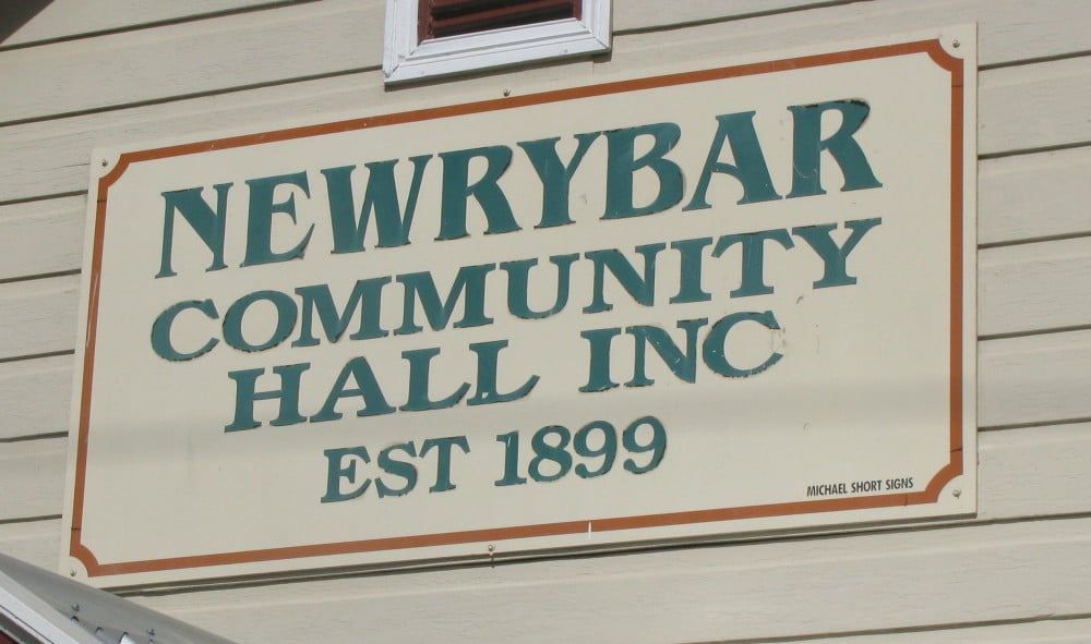 newrybar hall sign The Echo