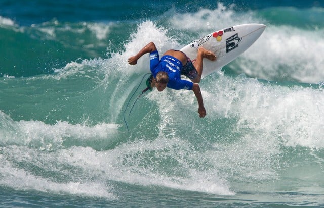 Byron Bay surfer Soli Bailey opened his Newscastle Surfest campaign well by progressing through his opening Round 1 Heat 9. Photo ASP/Will H-S.