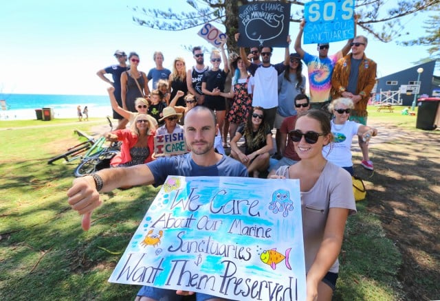 Byronians call on the state government to keep marine parks off limits to fishers. Photo Drew Rogers