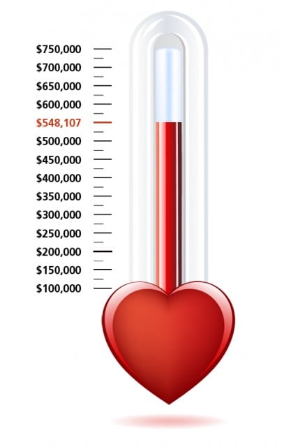 The Fiery Building Fund's donations barometer. Source Fiery Building Fund website.