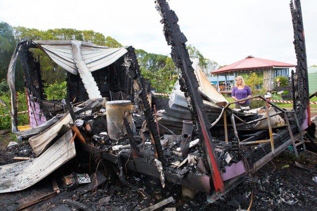A fire at Mullumbimby Community Gardens on the night of December 12 completely destroyed the office.