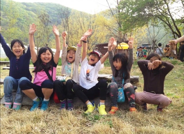 Sungmisan school children during their exchange year living in the country. 