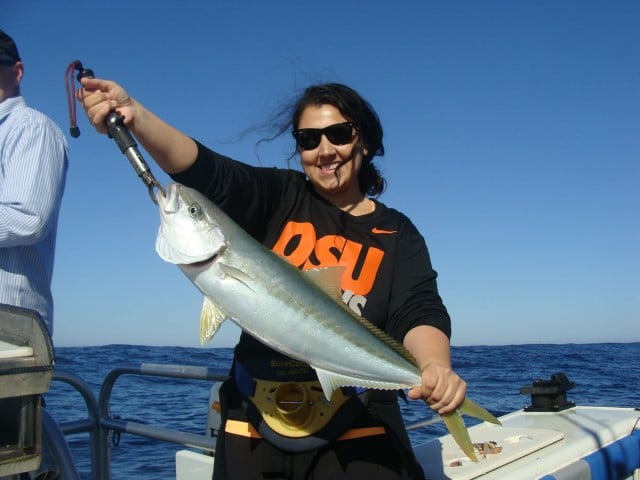 Natalie with a Kingfish
