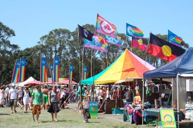 Rainbow Chai Tent - Peace Day at the markets