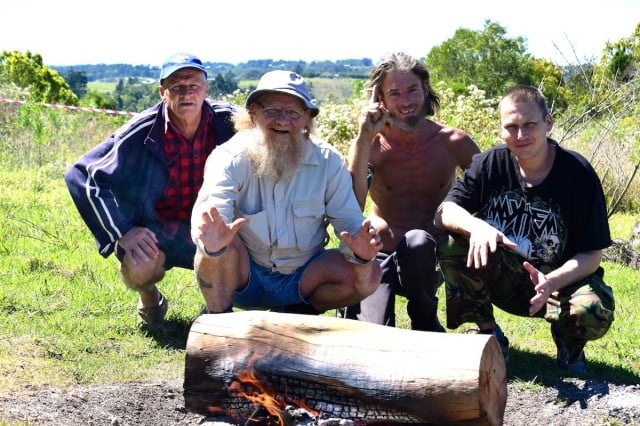 Some of the members of the North LIsmore Plateau Protection Group, Patrick Speeding, Mickey Ryan, Neil Owen and Les Speeding. (Darren Coyne)
