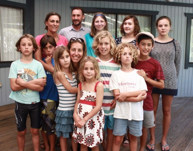 SCU researcher Antonia Canosa is at the back on the left. She is photographed with some of the kids taking part in the research and local youth workers. (pic supplied)