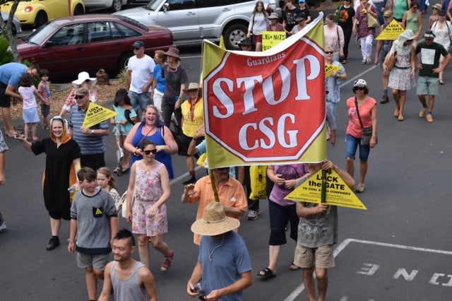 More than 5000 people rallied against CSG in the northern rivers. Photo Darren Coyne