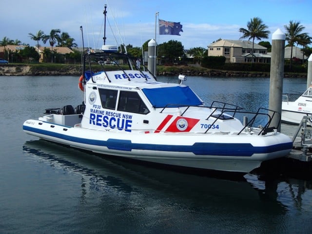 The Point Danger Marine Rescue boat. (supplied)