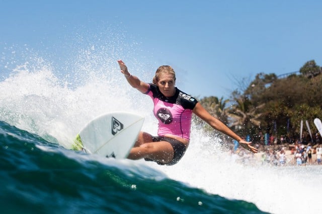 Six-time World Champion Stephanie Gilmore (AUS) at the 2014 Roxy Pro Gold Coast. Photo WSL – Kelly Cestari.