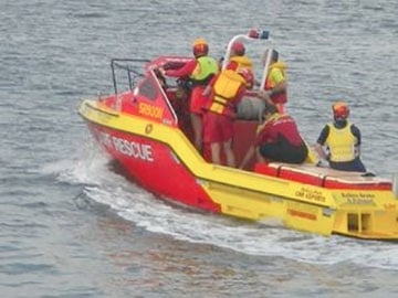 File pic of the Ballina Jet Rescue Boat. 