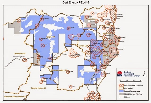 The revised PEL 445 exploration licence area approved by the government in December. (Supplied)