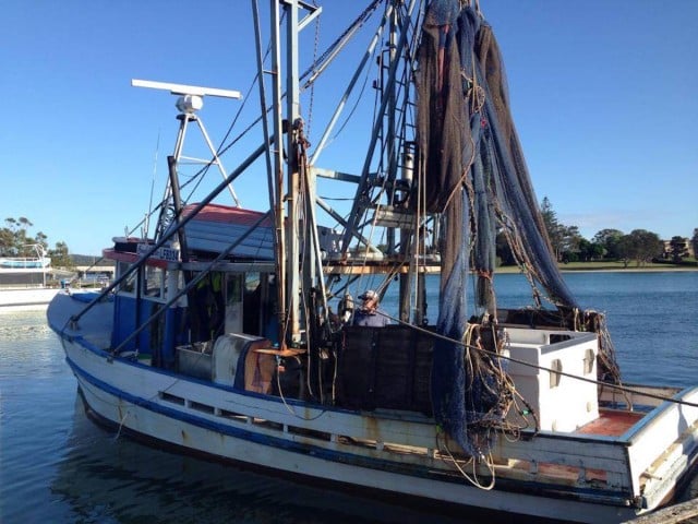 The 'Coombell Star' which sank off Evans Head this morning. (supplied)