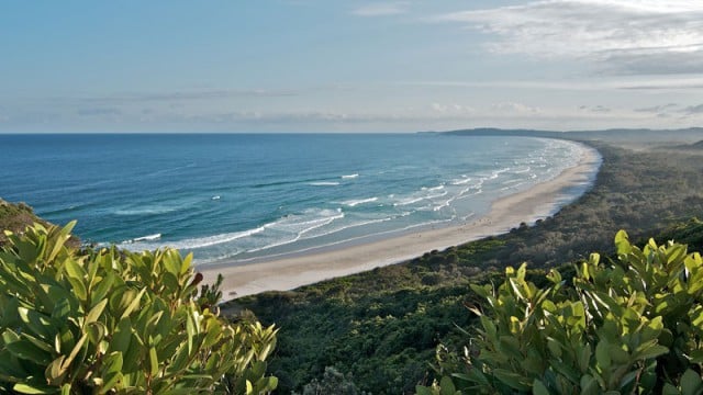 The state government is supporting a plan to mine sand from Cosy Corner at Tallow Beach to nourish Belongil. Photo: NPWS/John Spencer
