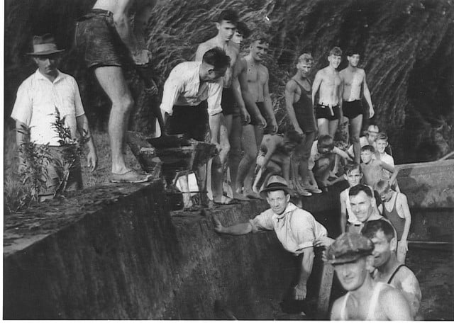Taking a leaf from history (in this case the 1936 working group that built the Bangalow Weir) the townsfolk are planning a working bee to revitalise the town's Parklands. Photo supplied