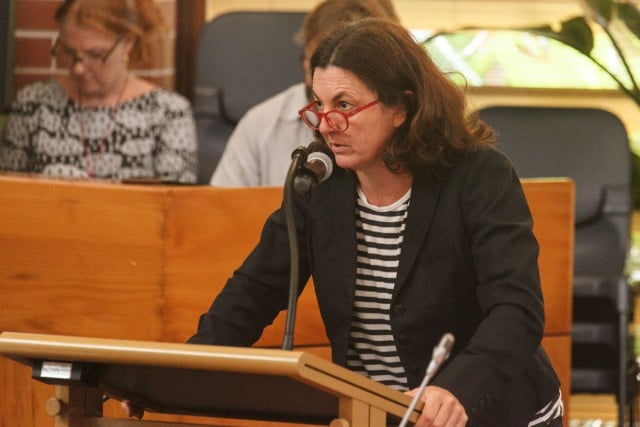 Cate Coorey believes that council process needs to be more transparent when making decisions that have a long term effect on Byron Shire Beaches. Photo Eve Jeffery.