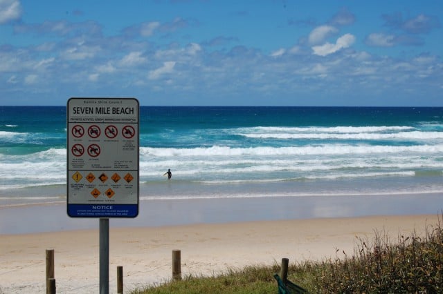 Permits for 4wd access to Seven Mile Beach will soon be issued via a ticketing machine. (file pic)