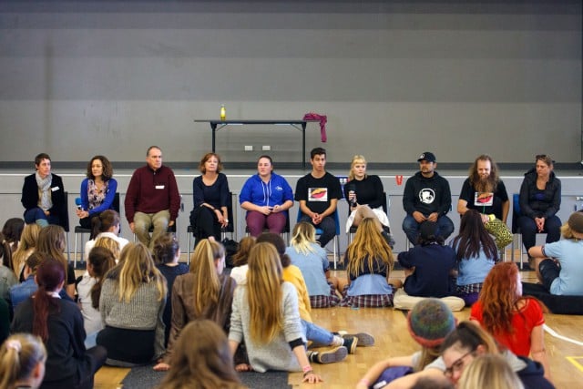 A panel of  medical and legal professionals with teachers and youth closed the PASH15 event at the Byron Regional Sports and Cultural Complex.