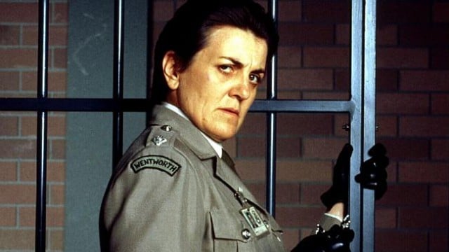 Maggie Kirkpatrick in her role as The Freak in the long-running  TV show Prisoner.