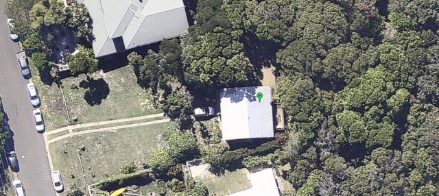 The property at Fingal Head where littoral rainforest was cut down under the 10/50 laws