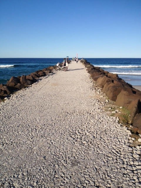 The length of the popular walkway laid with gravel late last week.