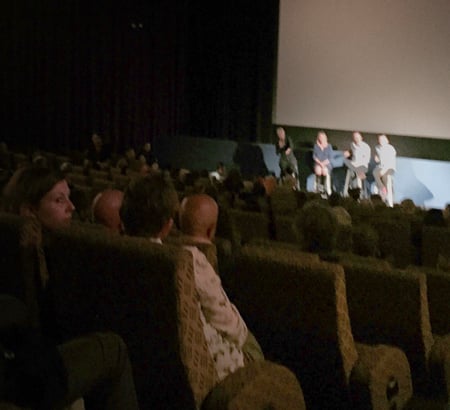 The packed house at Sunday night's Q&A following the premiere of Holding the Man at the Palace Cinema, Byron Bay. Photo Wayne Penn