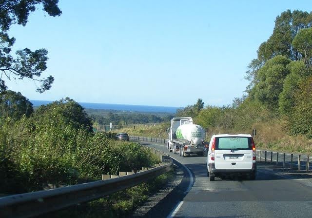 A Toxfree tanker travelling through the northern rivers region. (supplied)