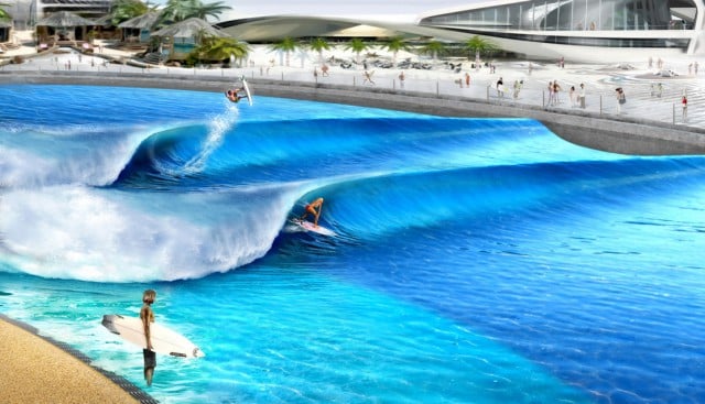 Artist's impression of a wave pool from website webberwavepools.com