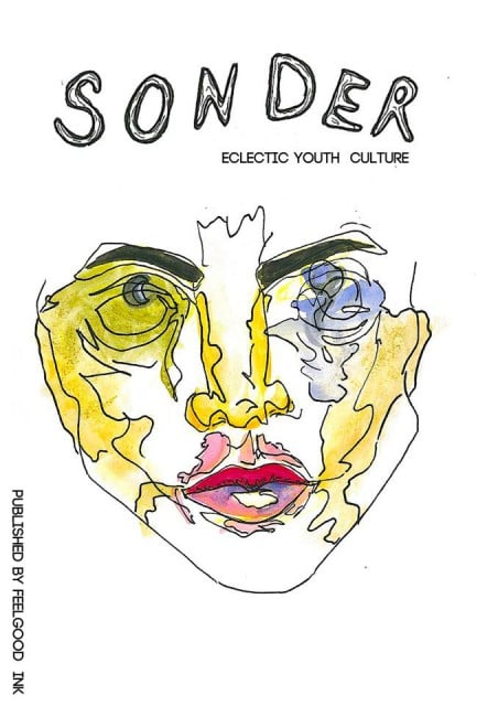 Cover of the first edition of Sonder youth mag, out soon.
