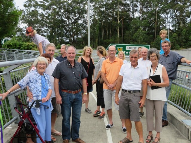 Billinudgel locals turned out to celebrate the bridge naming ceremony.