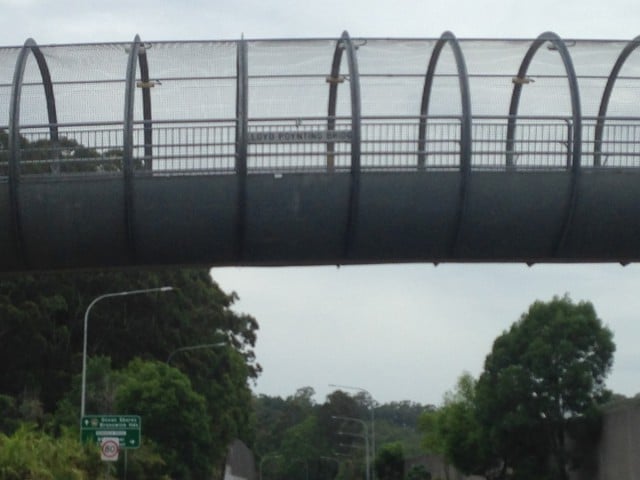 The pedestrian bridge over the old and new highways is now called the Lloyd Poynting Bridge.
