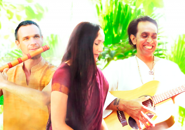 Temple Kirtan Bliss presents a night of devotional singing  at the Lotus Teahouse at Starseed Gardens, 7pm on Saturday