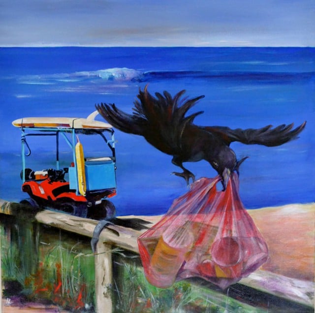 Ursula Kelly’s artwork – on show at the Lone Goat Gallery in Byron from Friday until 23 March