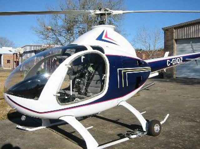 A RotorWay Exec 162F helicopter, similar to the that crashed at Lismore Airport this morning.
