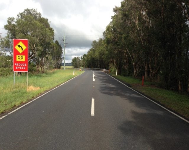 Ross Lane near Lennox Head is a 'road, not a raceway'. (supplied)