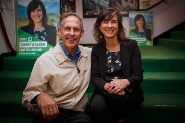 Bob Brown and Dawn Walker at the Regent Cinema in Murwillumbah. Photo Tree Faerie.. 