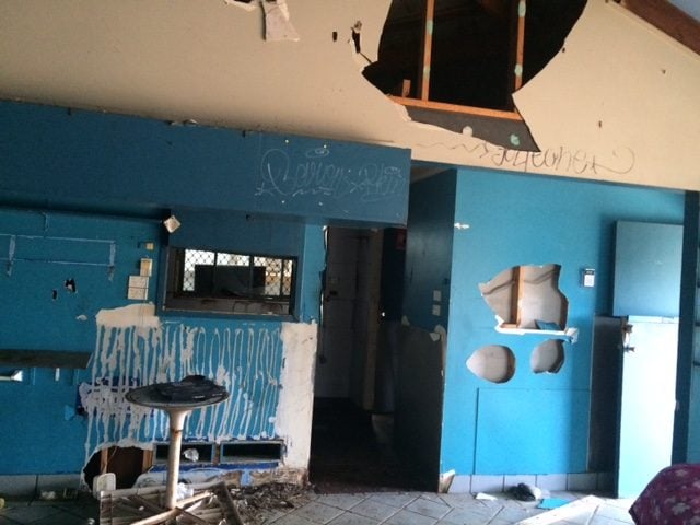 Inside the former Shelley Beach Cafe at Ballina. (supplied)