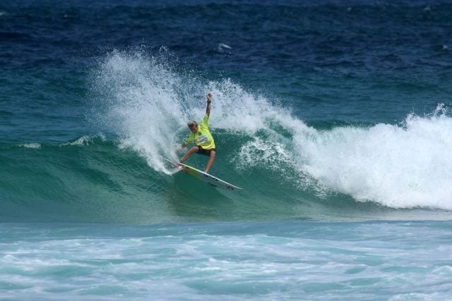 Lennox Head surfer Mikey McDonagh in action during last year's event. He went on to win the Open 14 Boys section. (picture Ethan Smith / Surfing NSW)