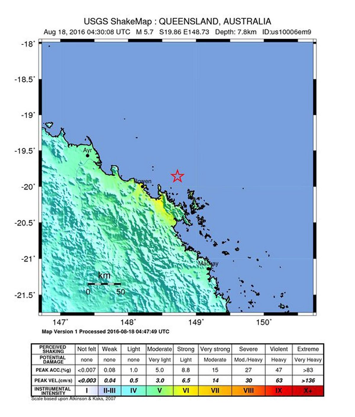 Earthquake history quebec