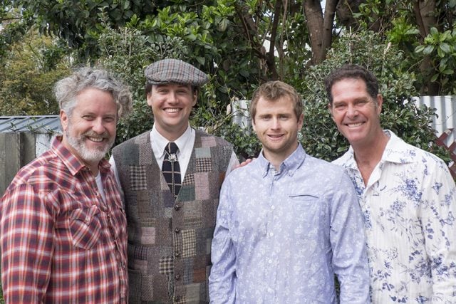 From left Blair Beattie, James Wright, Liam Munday and Bradley Wodiske
