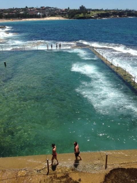 Ballina needs an ocean pool like the one at Coogee, Cr Jeff Johnson believes. (supplied)