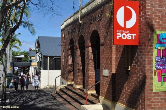 The side wall of the Bangalow Post Office will become the site of a new annually-changing community art work in the town. Photo Flickr