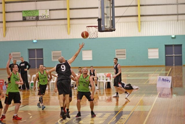 Beez forward Michael Rossignuolo goes for the hoop in his side’s grand final win. Photo Jenny Ogle