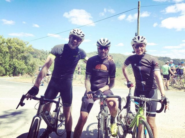 Ian Matthews, Brendan Kelly and Denise Bennett enjoyed their taste of cyclocross. Photo Adam Taylor