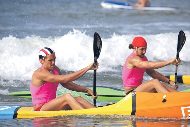 Jy Timperley (left) in action. Photo contributed