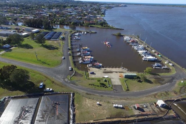 The Ballina Boat Harbour entrance is one of the areas that has been dredged in time for Christmas. (supplied)