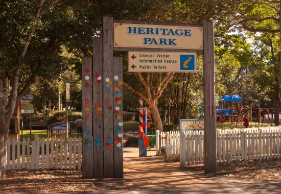 Play equipment at Heritage Park in Lismore has been restored after a fire earlier this year. (supplied)