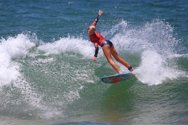 Nyxie Ryan on her way to victory. Photographer: SNSW/Smith