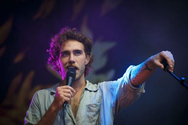 Matt Corby have everyione in the palm of his hand on day 2 of Byron Falls Festival. Photo Tree Faerie.